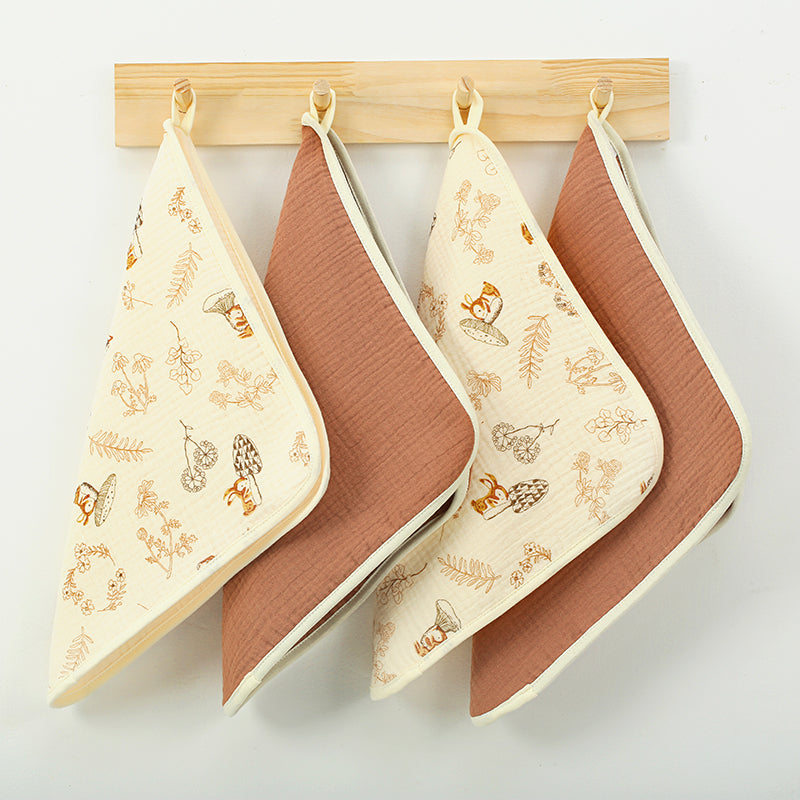 Squirrel Washcloth Set of 4