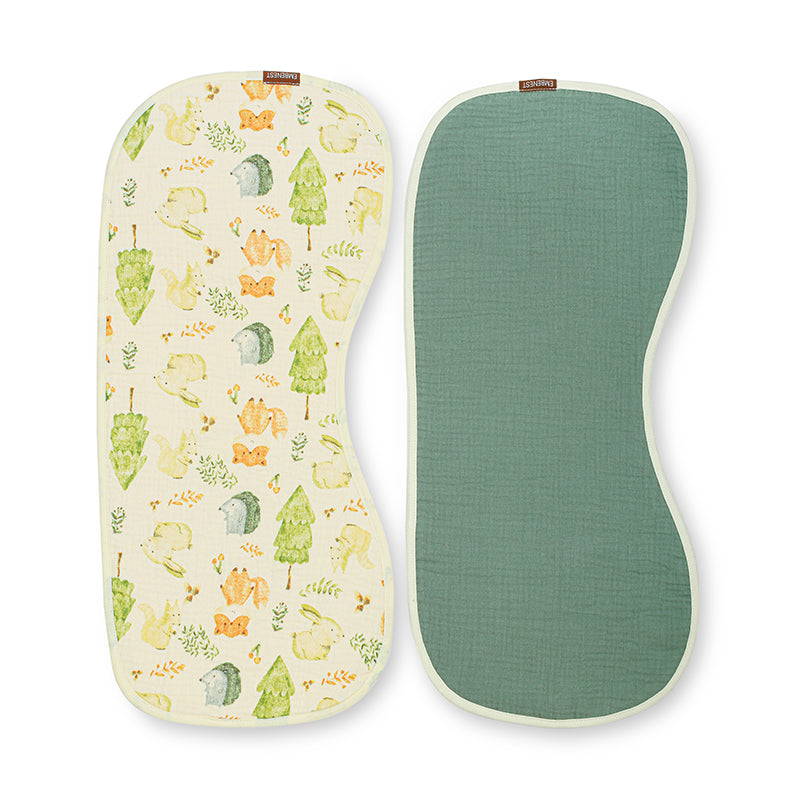 Green Forest Burp Cloth Set