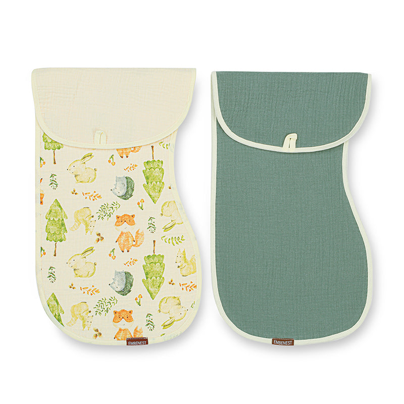 Green Forest Burp Cloth Set