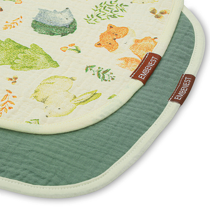 Green Forest Burp Cloth Set