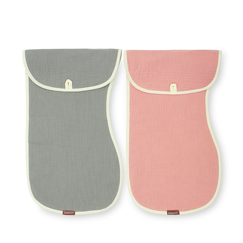 Pink Burp Cloth Set