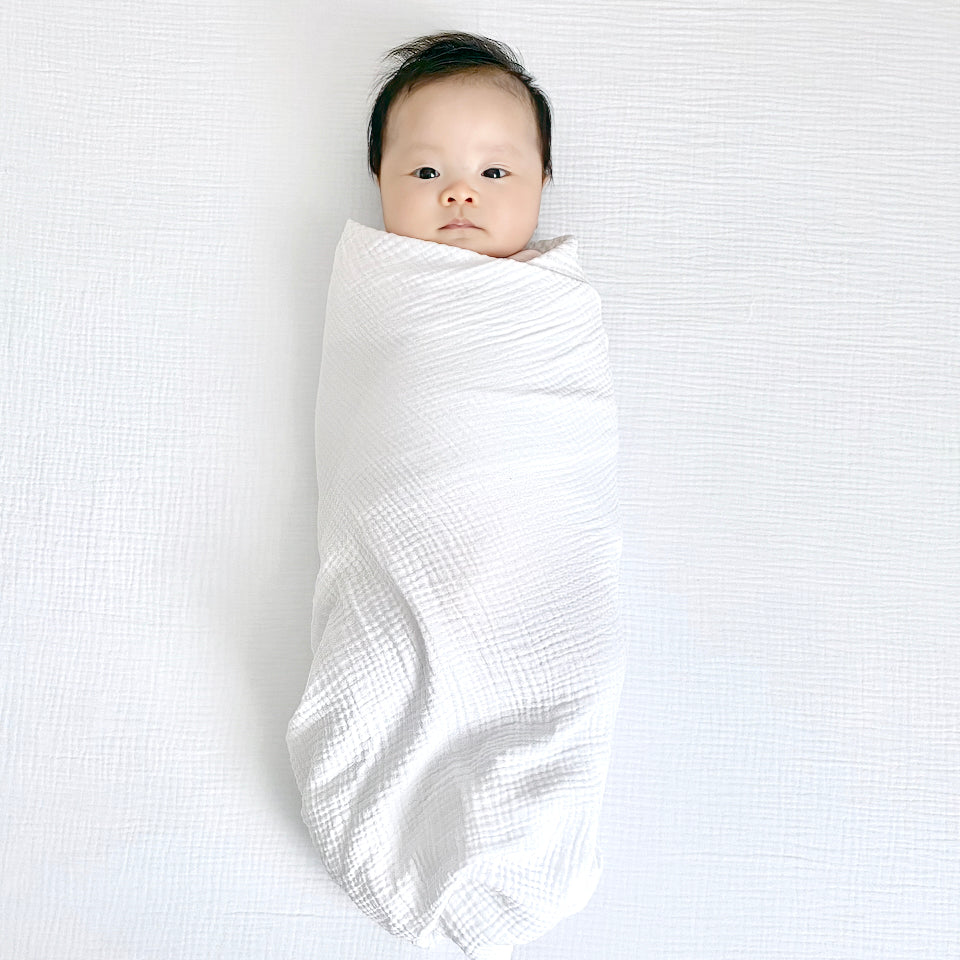 White Swaddle Blanket