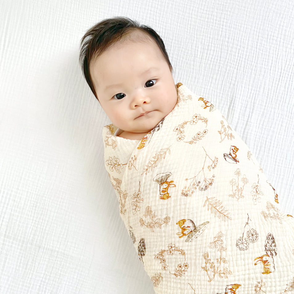 Squirrel Swaddle Blanket