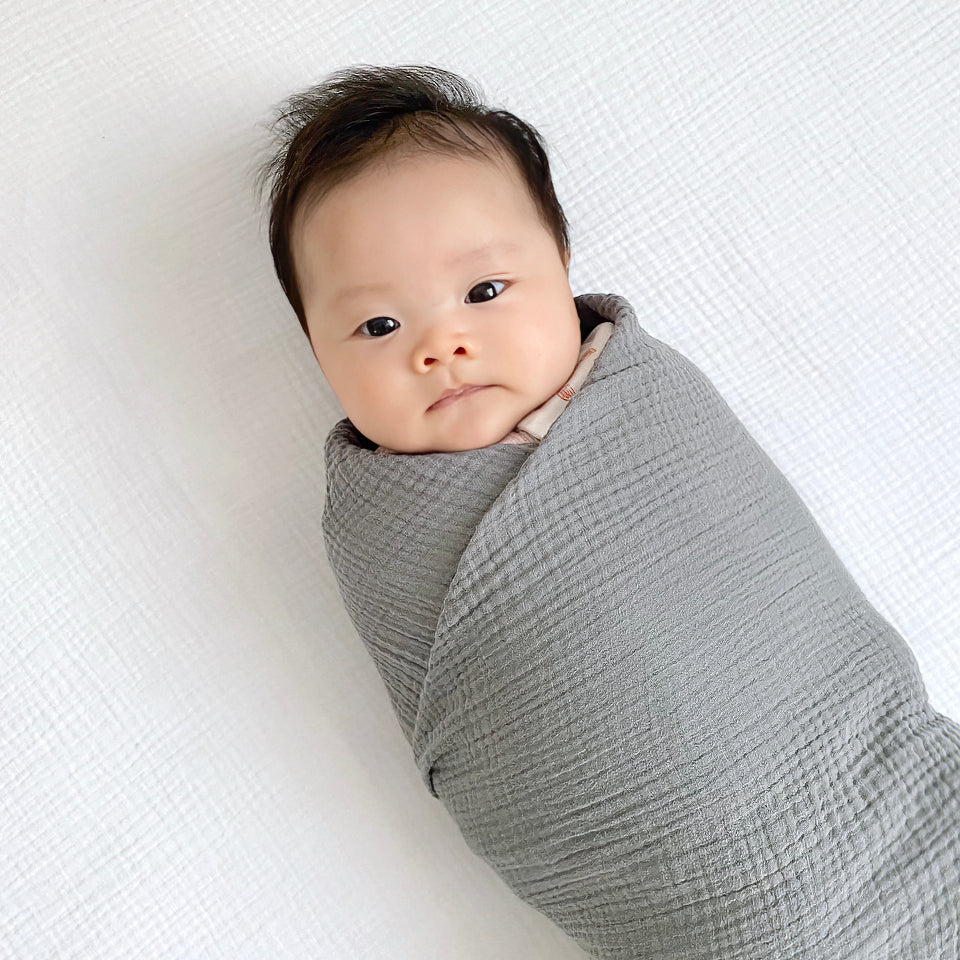 Grey Swaddle Blanket